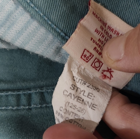 Red Engine Teal Cayenne Denim Jeans Sz 27 - Picture 6 of 6